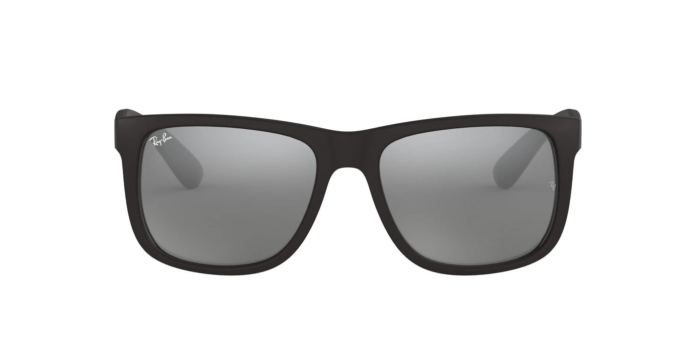 Rayban Justin Rubber Black/Grey Mirror Silver