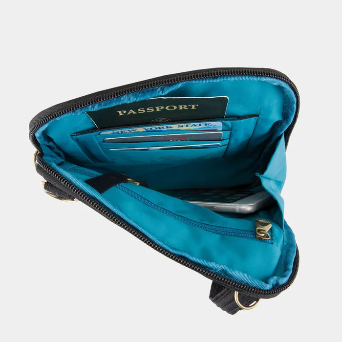 Travelon Anti-theft Signature Quilted Slim Pouch Lifestyle Crossbody & Totes