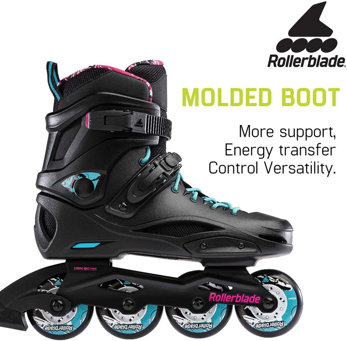 Rollerblade RB Cruiser Womens Black/Aqua 8