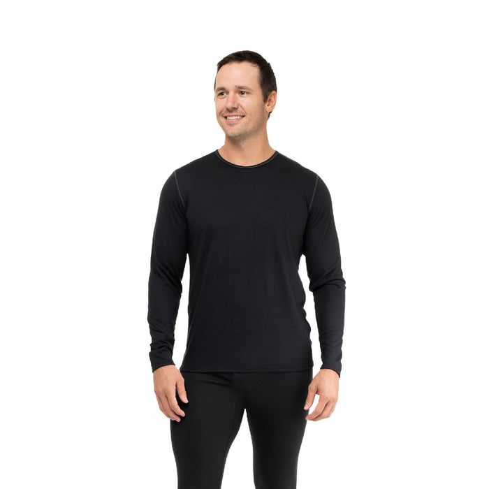 Hot Chillys Bi-Ply Crew Mens Black 2X-Large