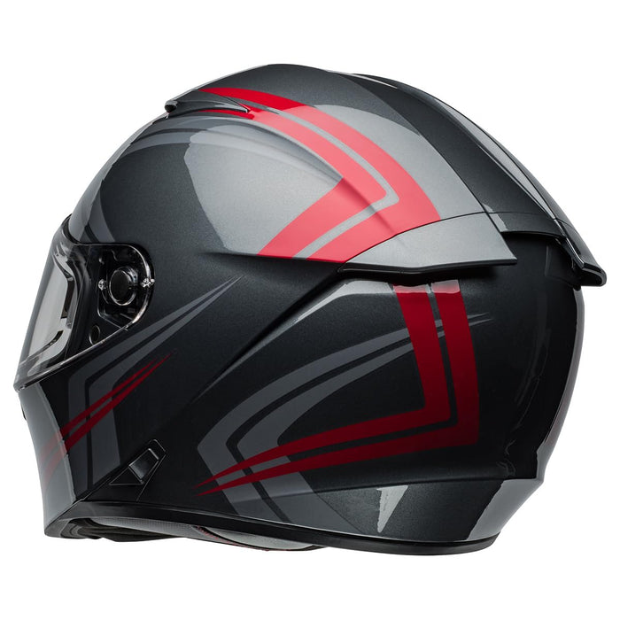 Bell Moto Lithium Gray/Candy Red Jetstream 2X-Large