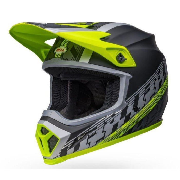 Bell Moto MX-9 MIPS Offset Matte Black/Hi-Viz Yellow 2X-Large