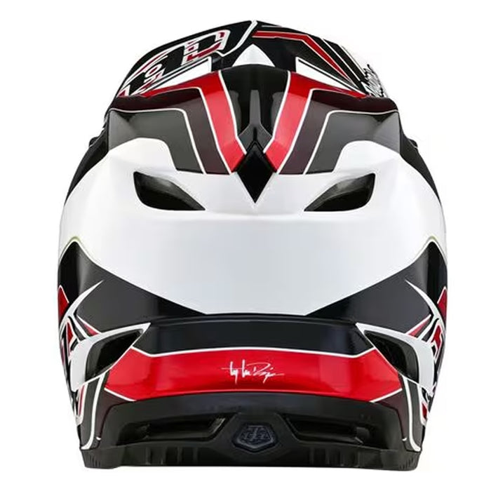 Troy Lee Designs D4 Polyacrylite Helmet W/Mips Block Charcoal/Red Medium