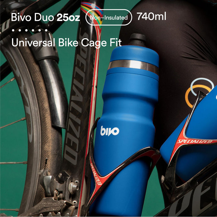 Bivo Duo 25oz Non-Insulated Bottle Gray