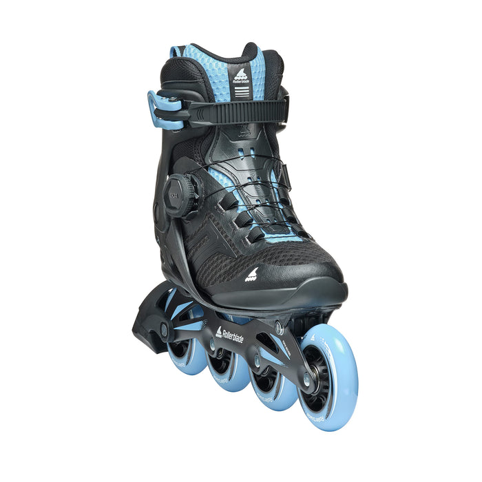 Rollerblade Macroblade 84 Boa Womens Black/Powder Blue 7/7.5