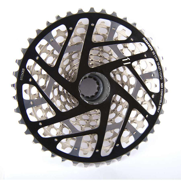 SRAM, XX1 XG-1199, 11sp cassettte, 10-42T, 10-12-14-16-18-21-24-28-32-36-42