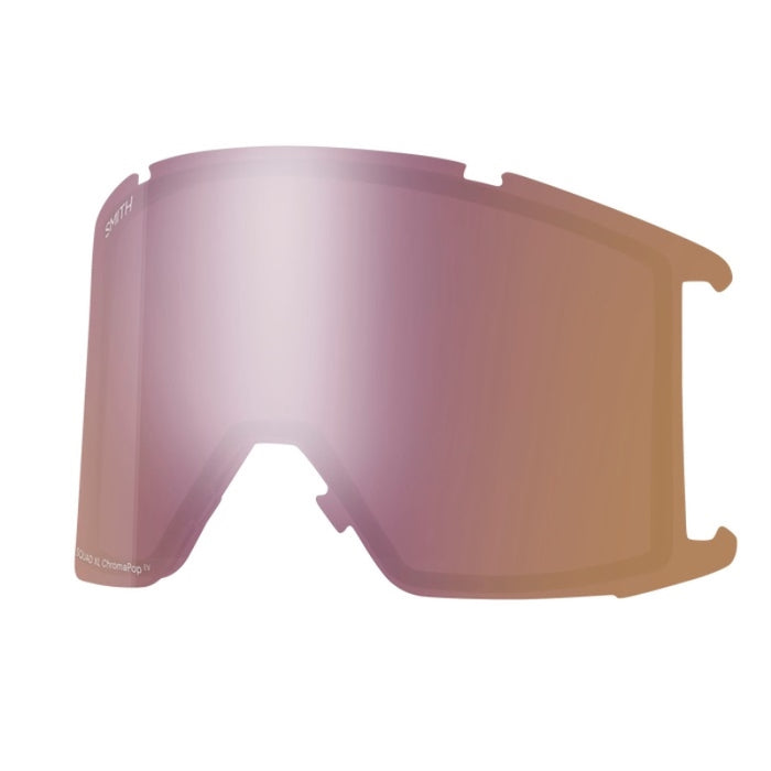 Smith Optics Squad Xl Snow Goggles Replacements Chromapop Everyday Rose Gold Mirror