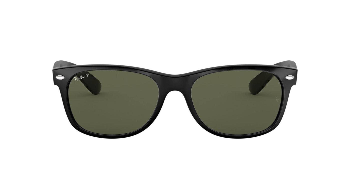 Rayban New Wayfarer Black/Polar Green 58