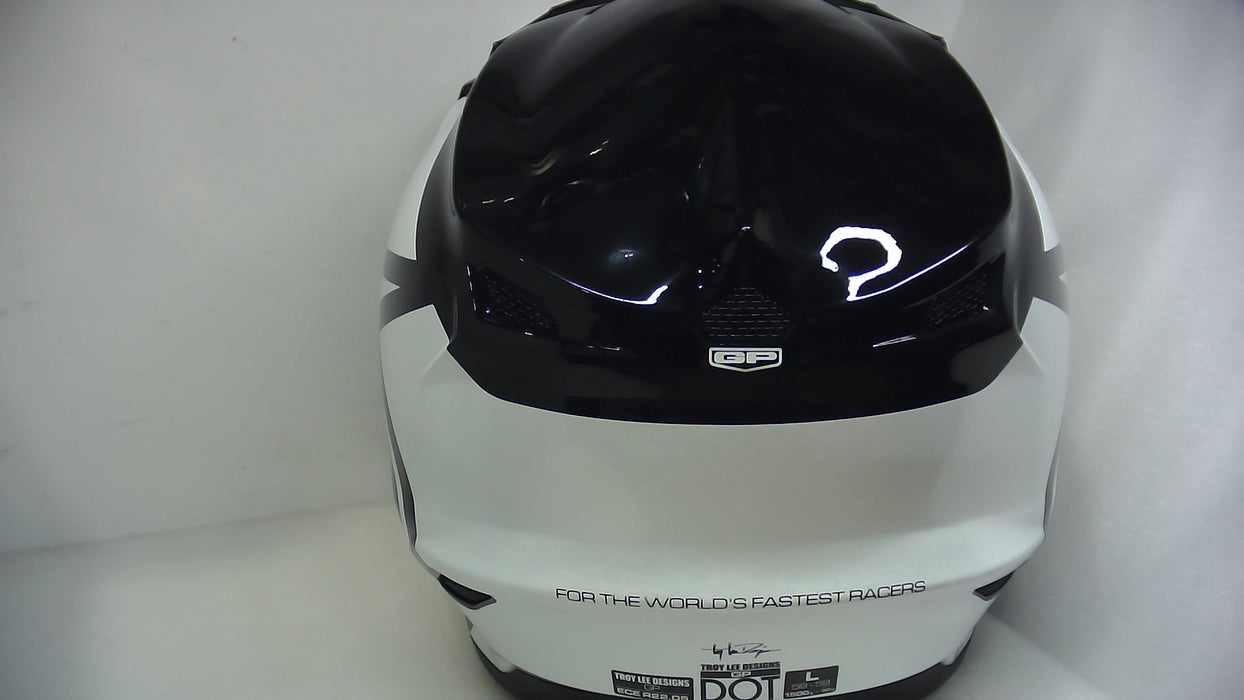 Troy Lee Designs GP Helmet Overload Black/White, Large - Open Box (Without Box)