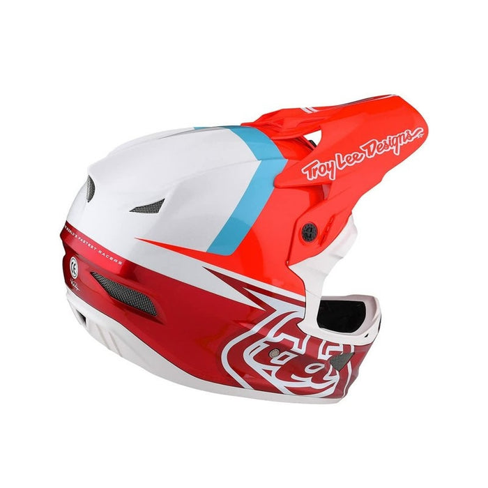 Troy Lee Designs D3 Fiberlite Helmet No Mips Slant Red Large