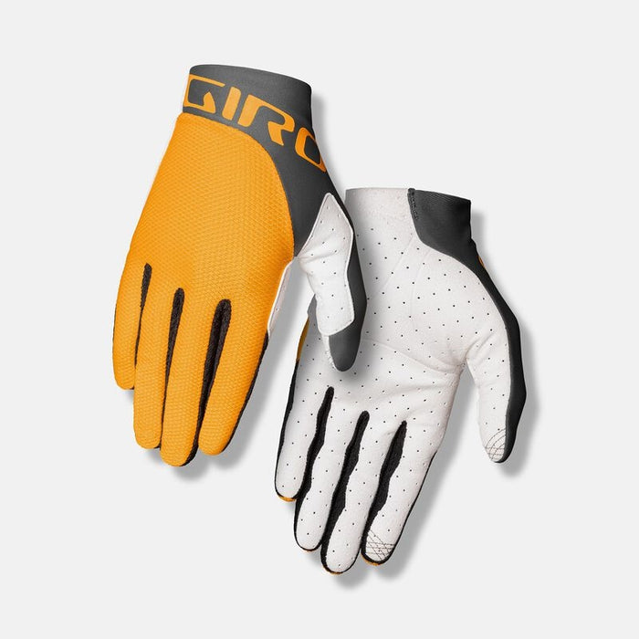 Giro Trixter Bicycle Gloves Glaze Yellow/Portaro Grey Medium