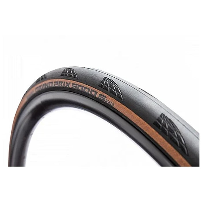 Continental Grand Prix 5000 S TR Tire - 700 x 25 Tubeless Folding Black/Transparent BlackChili Vectran Breaker LazerGrip ACT