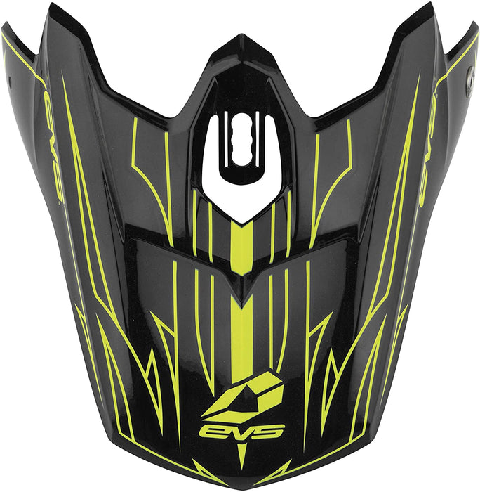 EVS Helmet Visor T3 Pinner , Black/Hi Viz Yellow