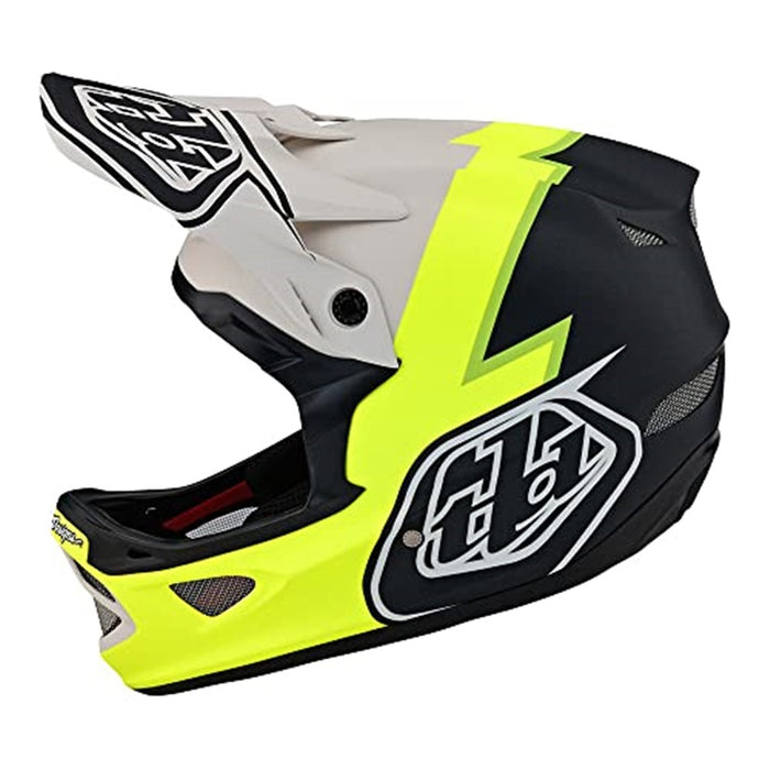 Troy Lee Designs D3 Fiberlite Helmet No Mips Volt Flo Yellow Large (Without Original Box)