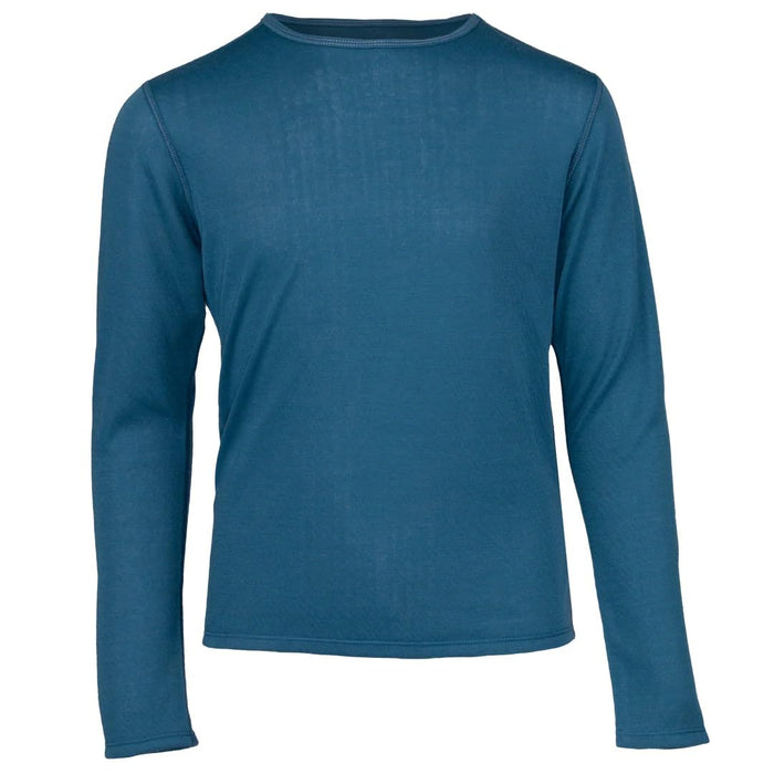 Hot Chillys Bi-Ply Crewneck Youth Cross Country Blue Medium