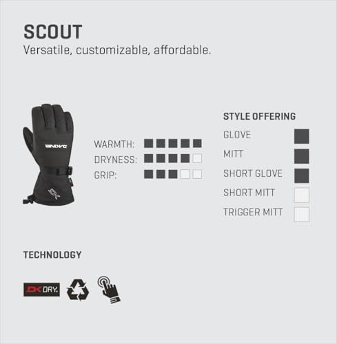 Dakine Scout Gloves Black Vintage Camo Large