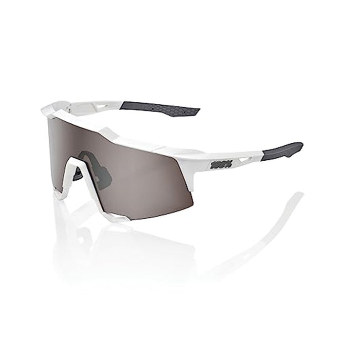 Ride 100 Speedcraft Sport - Matte White - HiPER Silver Mirror Lens