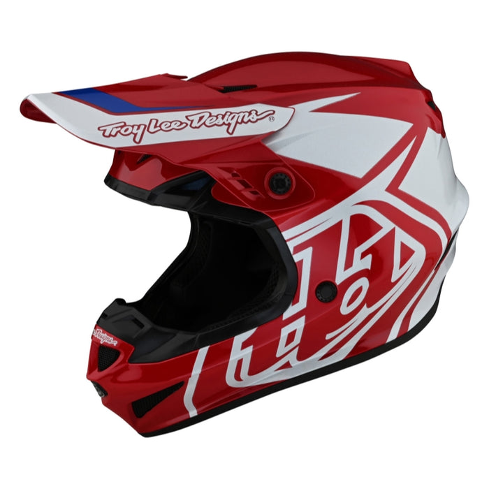 Troy Lee Designs Gp Helmet Overload No Mips Red/White Medium