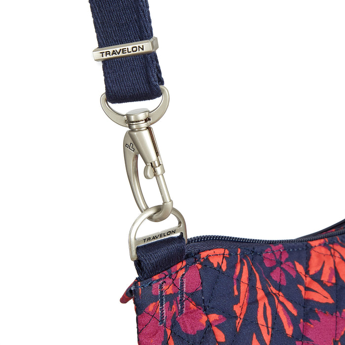 Travelon AT Cls XBody Bucket Bag Painted Floral