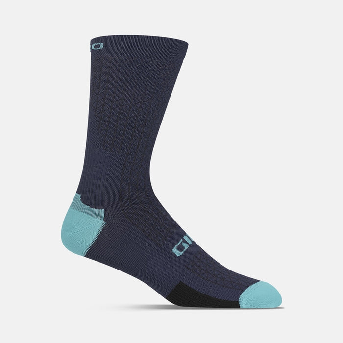 Giro HRc Team Sock Bicycle Socks Phantom Blue/Screaming Teal Medium