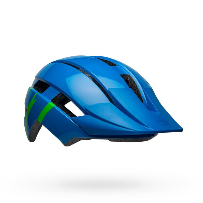 Bell Bike Sidetrack II Bicycle Helmets Strike Gloss Blue/Green Universal Youth