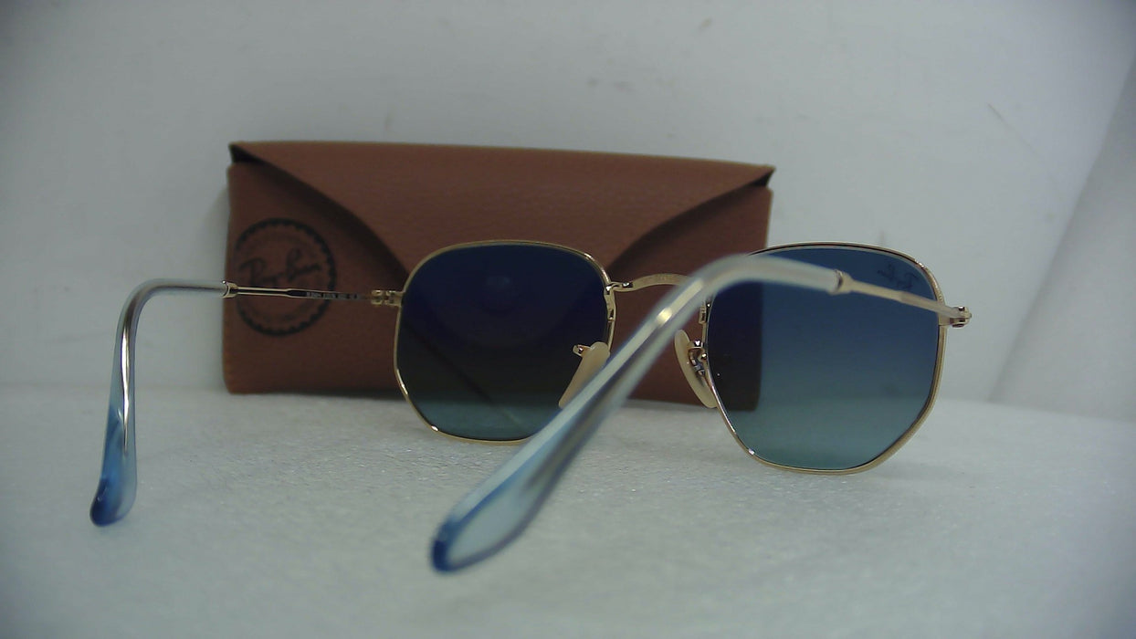 Rayban Hexagonal Flat - Arista/Blue Gradient Grey - 48Mm - Open Box (Without Box)