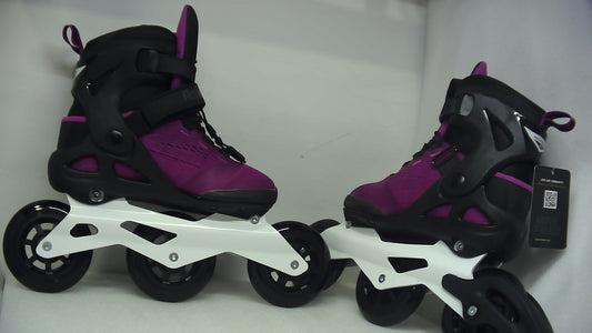 Rollerblade Macroblade 100 3WD Womens Fitness Inline Skate, Violet/Black, 6.5 (Without Original Box)