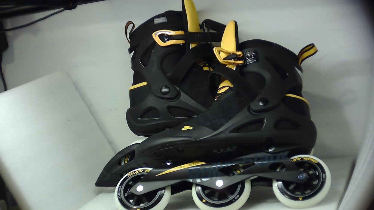 Rollerblade Macroblade 100 3Wd Black/Saffron Yellow 11.5 (Without Original Box)