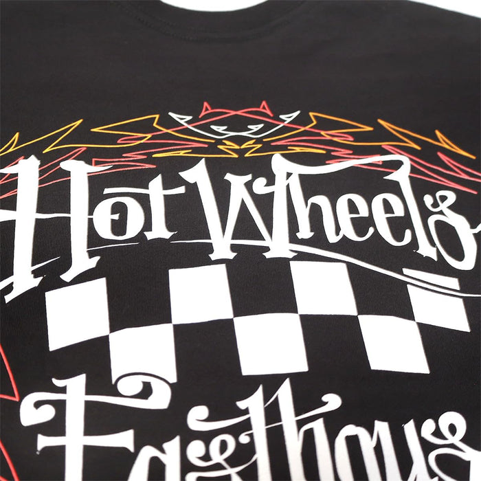 Fasthouse Hot Wheels Striper Midweight SS Tee Black Large