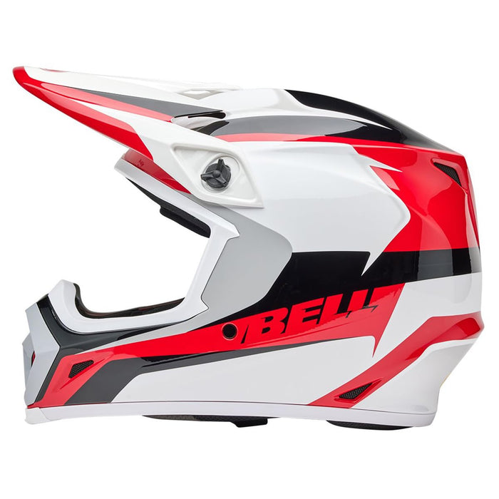 Bell Moto MX-9 MIPS Red/White Rift Large