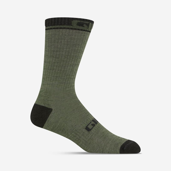 Giro Winter Merino Wool Sock Bicycle Socks Olive Large