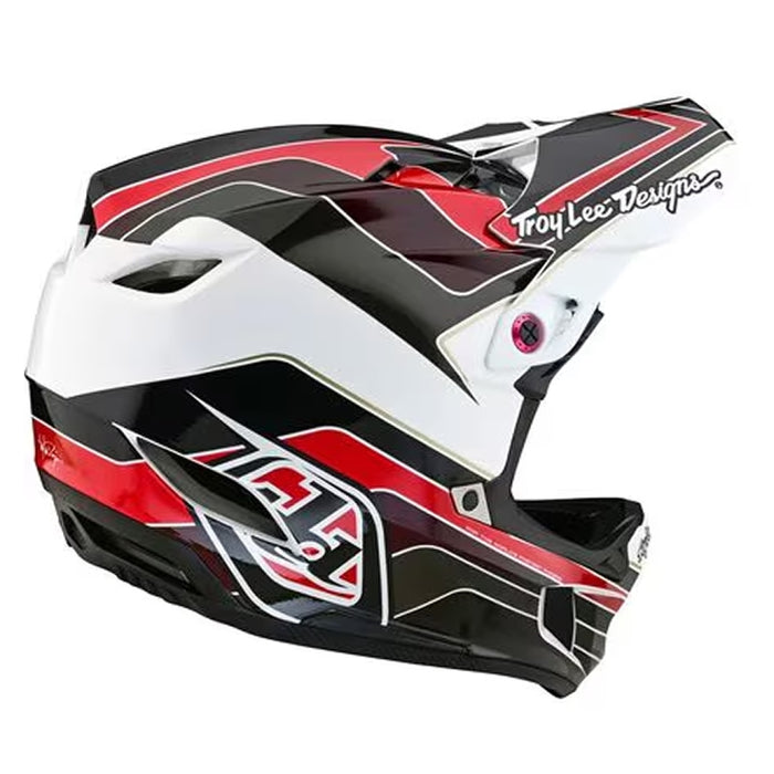 Troy Lee Designs D4 Polyacrylite Helmet W/Mips Block Charcoal/Red Medium