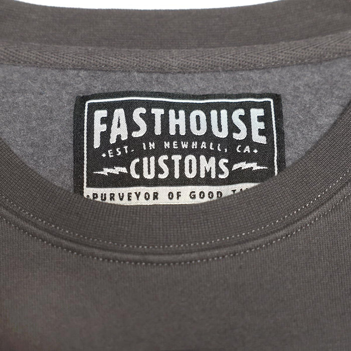 Fasthouse Carrera Crew Neck Pullover Charcoal Large