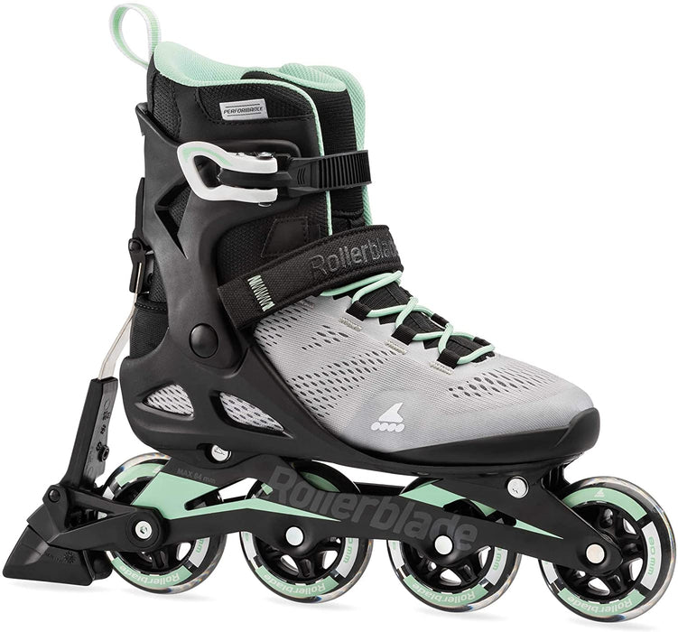 Rollerblade Macroblade 80 Abt Womens Glacier Grey/Neo Mint 6.5