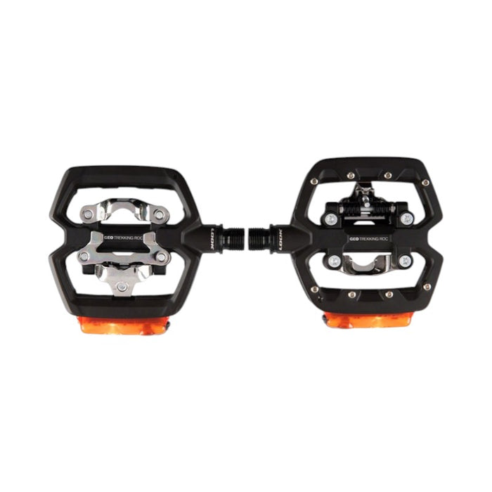 LOOK GEO TREKKING ROC VISION Pedals Single Side Clipless with Platform Chromoly 9/16 Black Bicycle Pedals