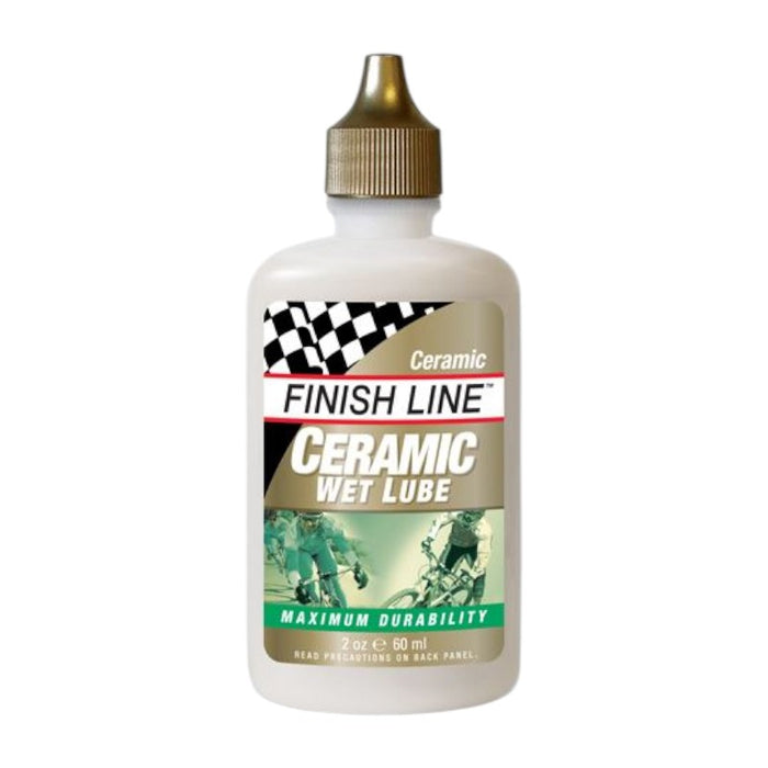 Finish Line Ceramic Wet Bike Chain Lube 2oz Drip Bicycle Lubricants