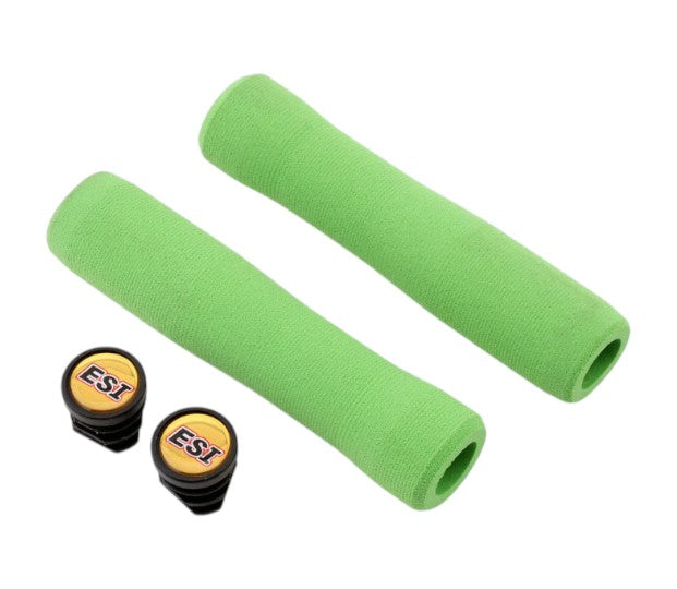 ESI FIT XC Grips - Bicycle Grips for Mountain and Cross-Country Riding, Silicone Bicycle Grips