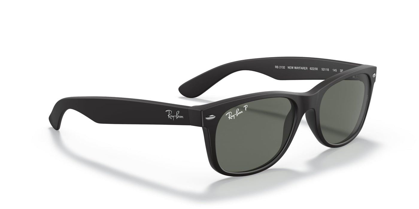 Rayban Wayfarer Rubber Black 52Mm