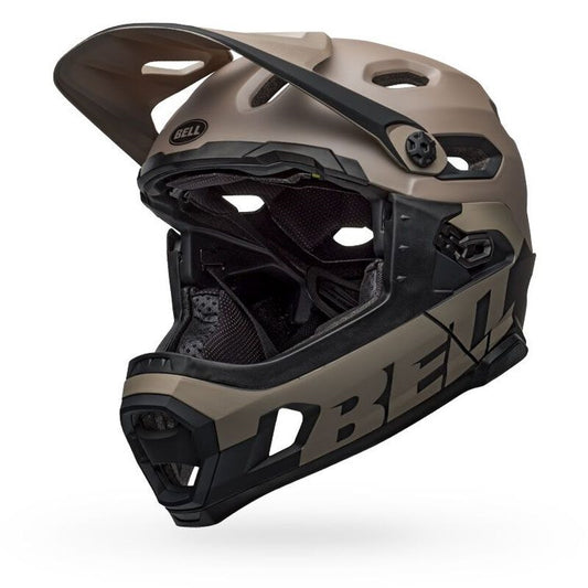 Bell Bike Super Dh MIPS Spherical Bicycle Helmets Matte/Gloss Sand/Black Large