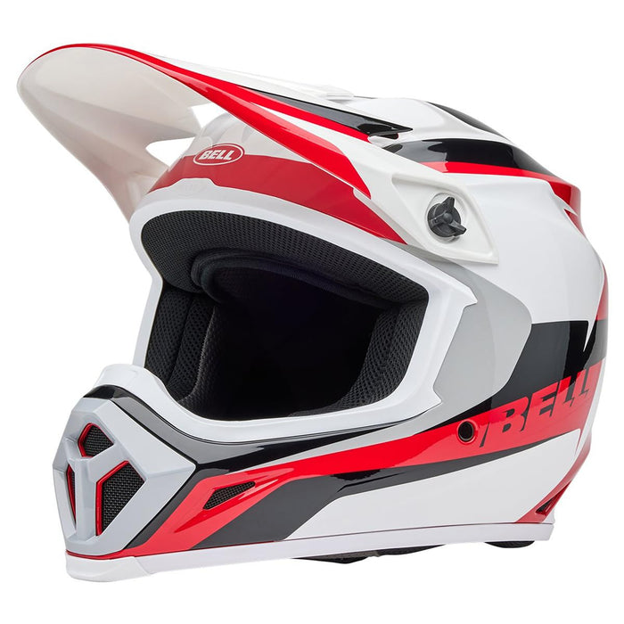 Bell Moto MX-9 MIPS Red/White Rift Large