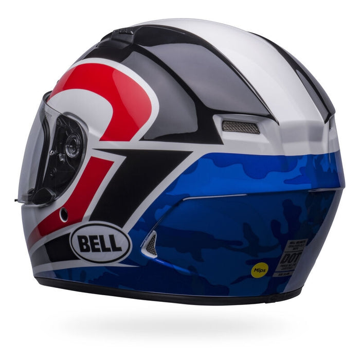 Bell Moto Qualifier DLX MIPS Blitz Gloss White/Blue Camo X-Large