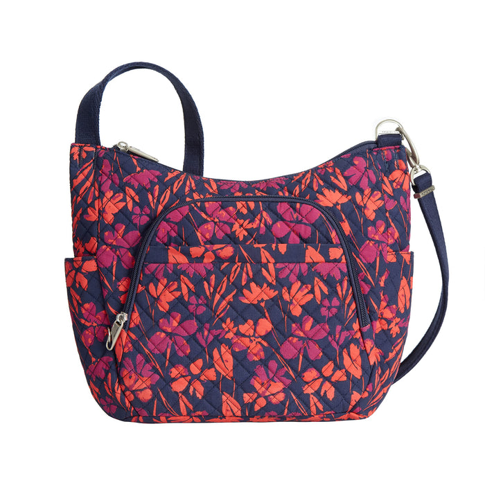 Travelon AT Cls XBody Bucket Bag Painted Floral