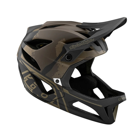 Troy Lee Designs Stage Helmet W/Mips Stealth Camo Olive X-Large/2X-Large