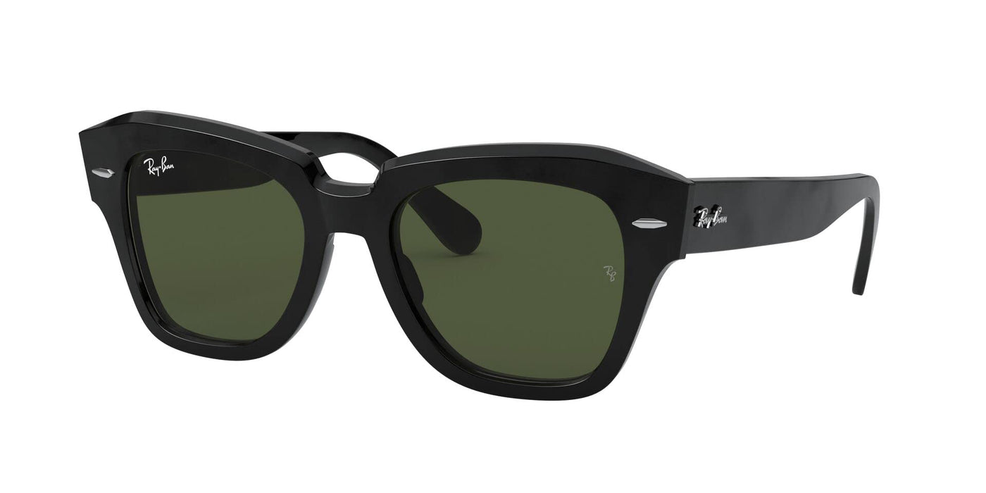 Rayban State Street Black/G-15 Green 49