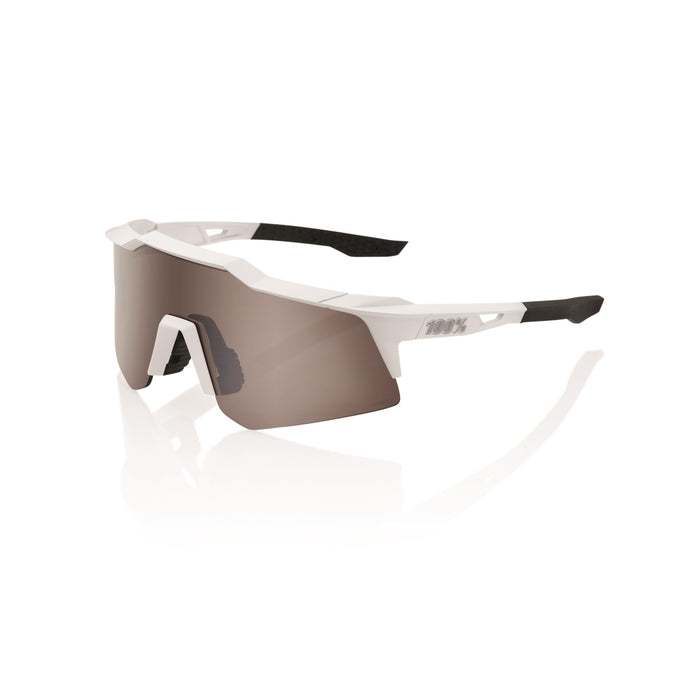 Ride 100 SPEEDCRAFT XS - Matte White - HiPER Silver Mirror Lens