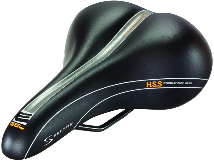 Serfas E-Gel Soflex Saddle Womens Black 273mm / 198mm