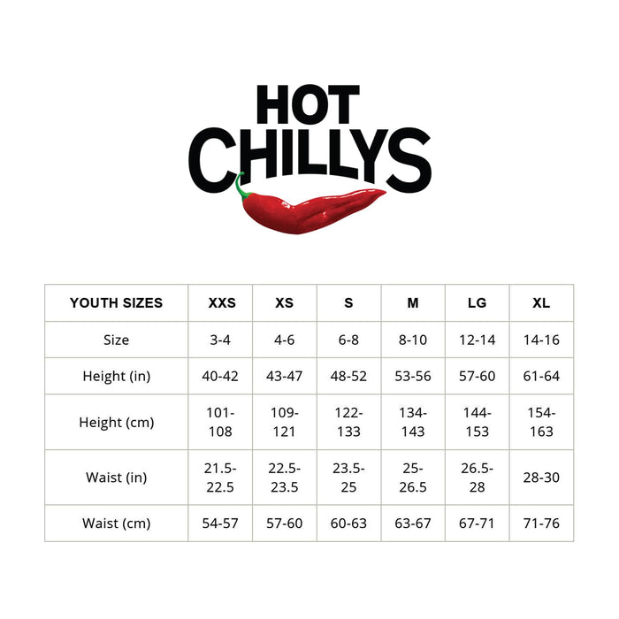 Hot Chillys Pepper Skins Bottom Youth Black Large