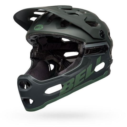 Bell Bike Super 3R MIPS Bicycle Helmets Matte Green Small
