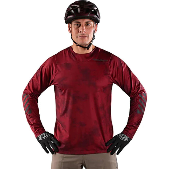 Troy Lee Designs Skyline Ls Chill Jersey Wine Medium