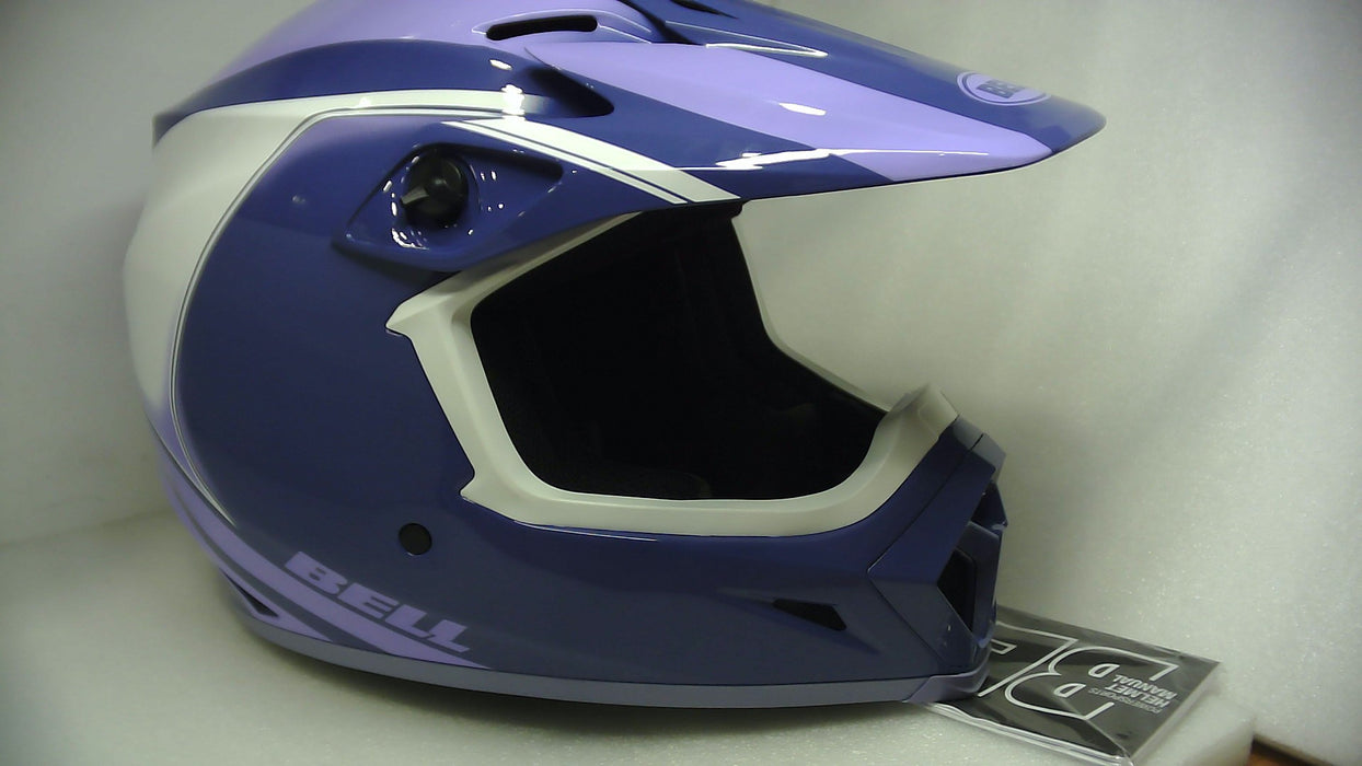 Bell Helmets Mx-9 Mips Dart Purple/White Medium - Open Box  - (Without Original Box)